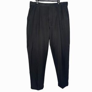 Roundtree & Yorke Straight Leg Dress Pants (Size:38x36, Color:Black)